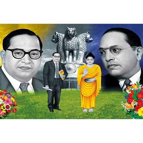 Pnf Print of Freedom Fighter Dr. B. R. Ambedkar Wall Poster (12 inch X ...