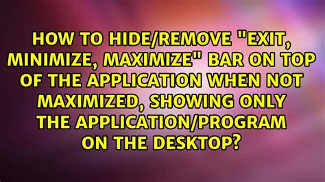 Image result for Minimize/Maximize Exit