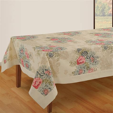 Buy SWAYAM Printed 6-Seater Table Cloth and Napkins - Set Of 7 from ...