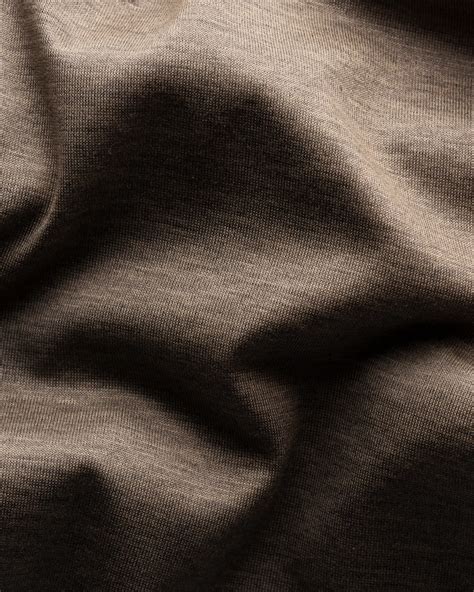 Brown Mélange Jersey Shirt - Eton