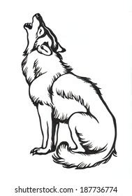 Image result for Ink Drawing RPG Wolf