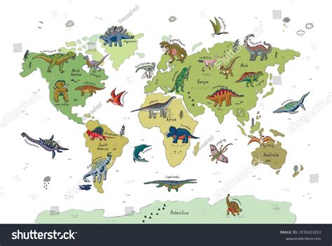 Jurassic Period World Map