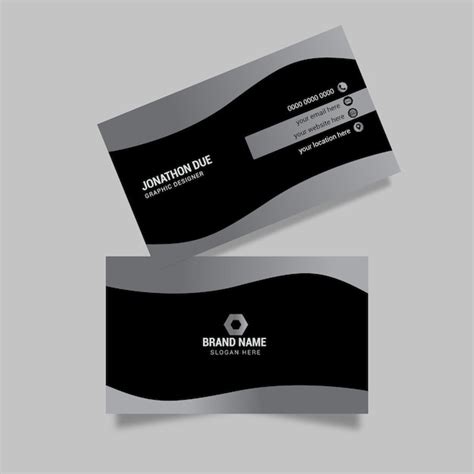 Business Card Design Sample Vector 的图像结果
