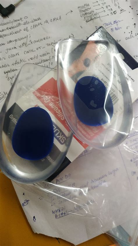 Buy Skudgear 2 Silicone Gel Heel Pads Protector Insole Cups For Plantar ...