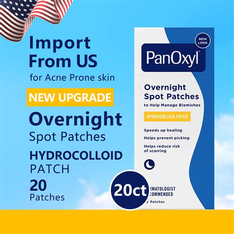PanOxyl Pm Overnight Spot Patches With Advanced Hydrocolloid Healing ...