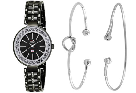 Exotica Fashions Ladies Wrist Watch with Matching Bracelet for Girls EX ...