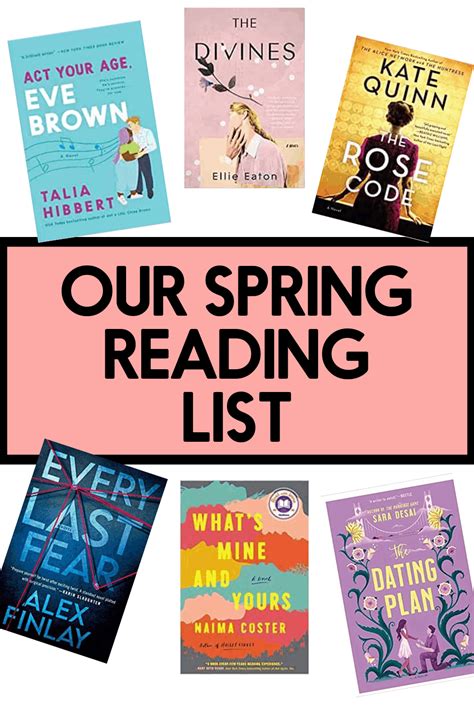 Image result for Spring Reading List