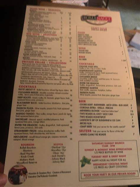 Online Menu of Romanacci Westport Train Station Restaurant, Westport ...