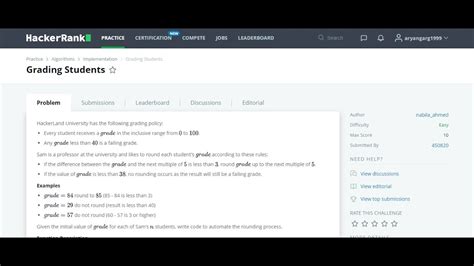 Image result for Grading Students HackerRank Solution