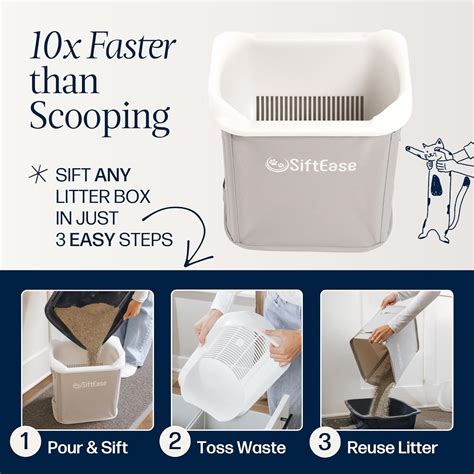 SiftEaseMakeLightofCleaningtheLitterBox Cat Litter Sifter - SiftEase ...