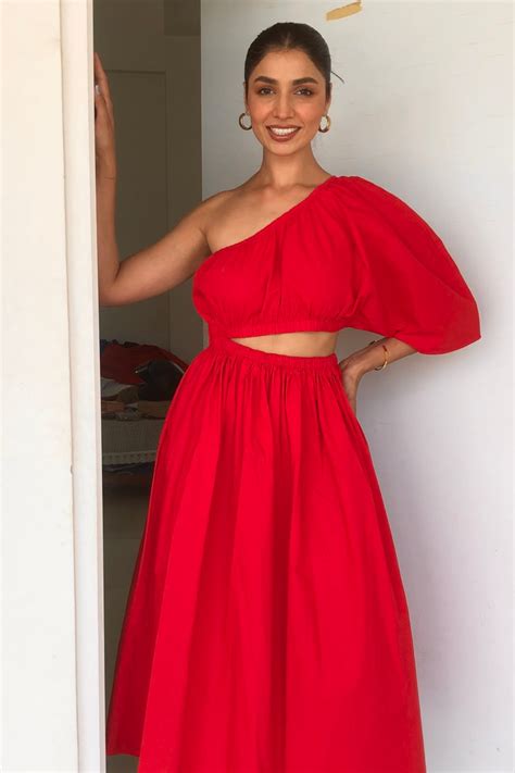 One shoulder midi dress – PR LABEL