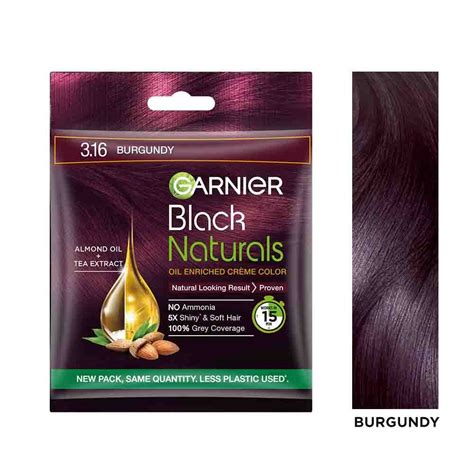 Garnier Black Naturals Burgundy Hair Color Shade 3.16 | Garnier India