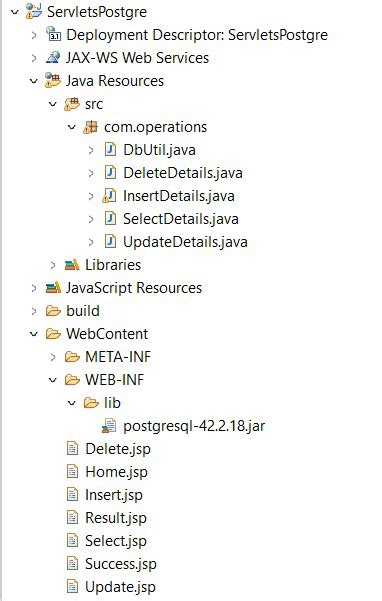 Servlet JDBC Program 的图像结果