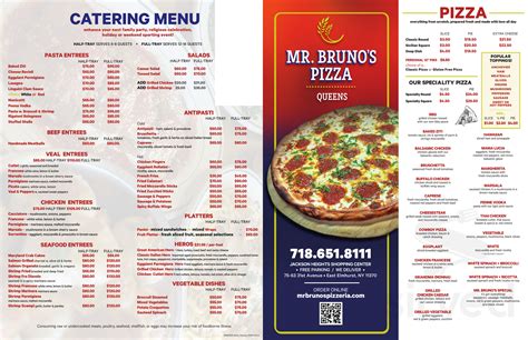 Mr. Bruno's Pizzeria menus in Queens, New York, United States