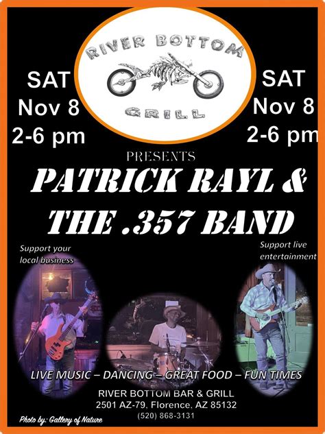 PATRICK RAYL & THE .357 BAND, River Bottom Bar and Grill, Florence, 8 ...
