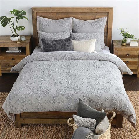 Reagan Duvet, Gray - High Fashion Home