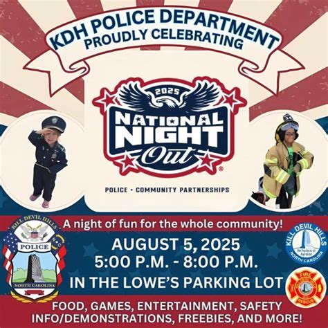 K*ll DEVIL HILLS NATIONAL NIGHT OUT 2025, 1500 N Croatan Hwy, Kill ...