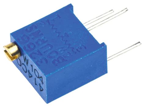 3266W-1-104LF Bourns | 100 kΩ, Through Hole Trimmer Potentiometer, Pin ...