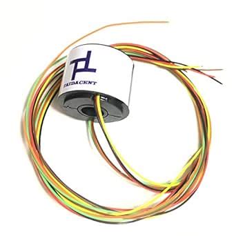 Taidacent Hollow Electrical Slip Ring 2/4/6/12 Wires Collector Ring ...