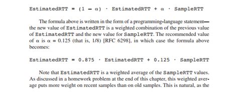 Computer Networks: TCP RTT