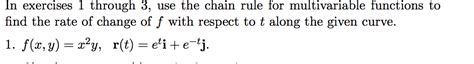 Image result for Multivariable Chain Rule Examples