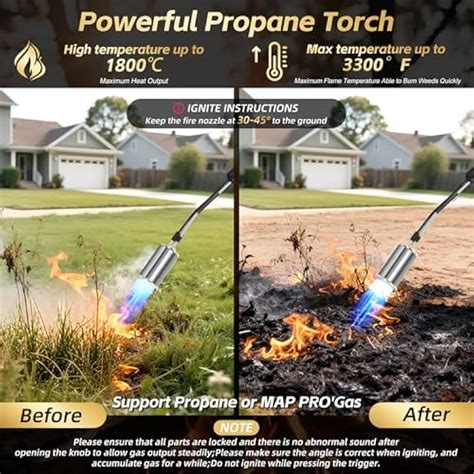 RUBDARK Weed Burner Torch, Propane Torch Weed Burner High India | Ubuy