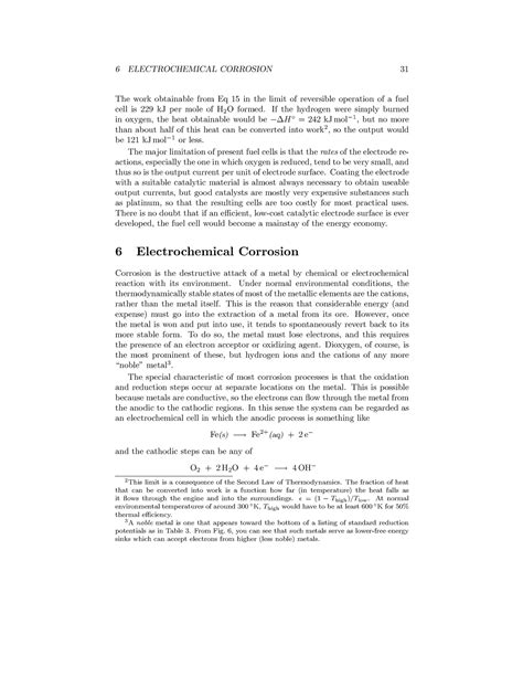 Electrochemistry - ####### 6 ELECTROCHEMICAL CORROSION 31 The work ...