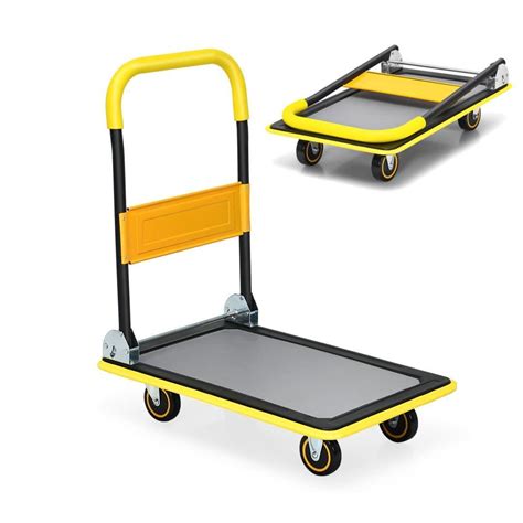Tangzon Folding Push Cart Dolly 150kg 200kg 300kg 400kg Rolling ...