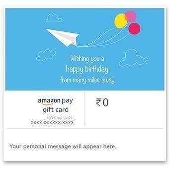 Happy Birthday (From miles away) - Amazon Pay eGift Card : Amazon.in ...
