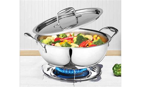 MUMMA LIFE Tri-Ply Stainless Steel Induction Compatible Extra Deep ...