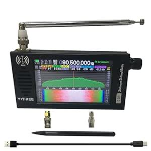 Portable DSP SDR Radio Receiver 4.3 Inch Touchscreen 100KHz-149MHz Full ...
