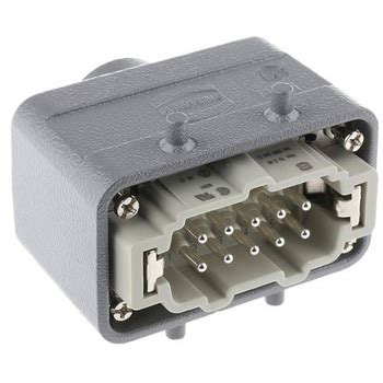 Harting ヘビーデューティパワーコネクタ コネクタキット オス 10極 ハーティング 基板用コネクタ 【通販モノタロウ】