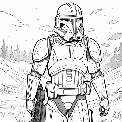 Clone Wars Coloring Page
