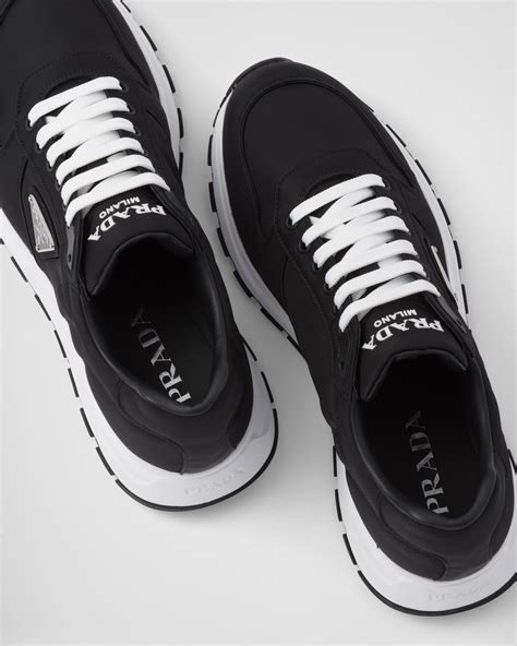 Black Prax 01 Re-nylon Sneakers | PRADA