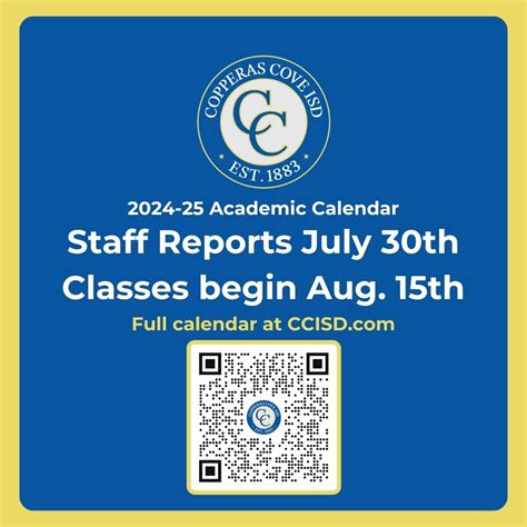 Copperas Cove ISD | The 2024-25 Academic Calendar has been finalized ...