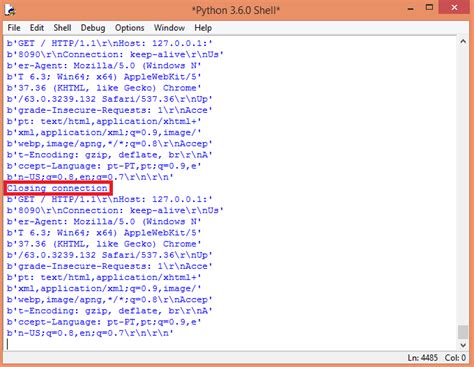 Socket Server Python 的图像结果