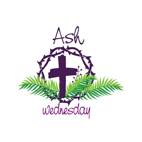 Ash Wednesday Cross Clipart Transparent PNG Hd, Ash Wednesday Leaf With ...