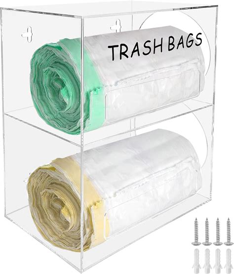 Amazon.com: 2 in 1 Large Trash Bag Dispenser Roll Holder, Durable ...