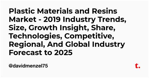 Plastic Materials and Resins Market - 2019 Industry Trends, Size ...