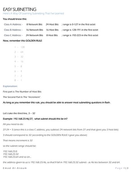 Image result for Easy Way to Subnetting Tutorial