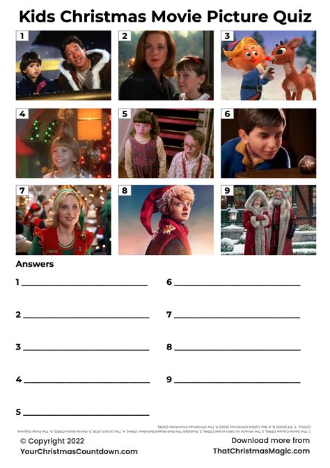 Free Print Out Christmas Quizzes | ThatChristmasMagic.com