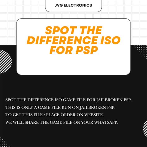 Download Spot The Difference ISO File For PSP