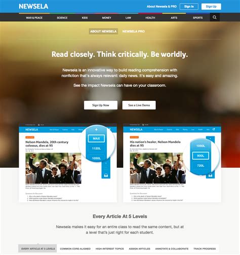 Newsela – Critical nonfiction reading | Using Technology in the Classroom