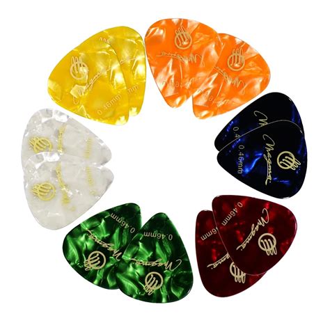 MAGMA STRINGS MPC46-MC12, Set of 12 Guitar Picks, Celluloid, 0.46mm ...