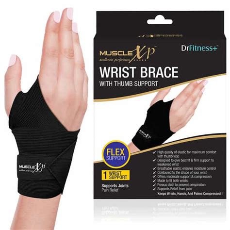 Buy MUSCLEXP DRFITNESS+ WRIST BRACE WITH THUMB SUPPORTINJURY & WRIST ...