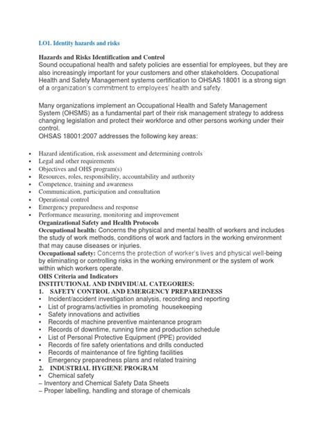 Image result for OHS Lesson