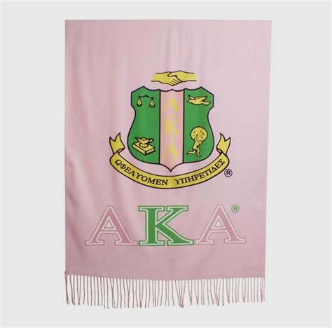 AKA Sorority Houndstooth Scarf, Pink and Green (74x28") in 2025 | Green ...