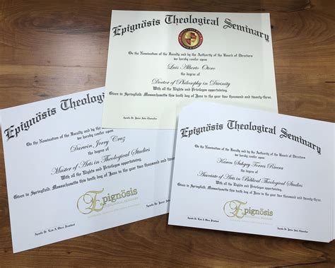 Theological Diplomas - Graduation Ink Diplomas