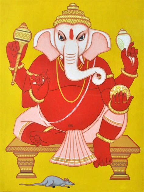 Shri Ganesha Contemporary Ganapati Painting - Life Size Posters by ...