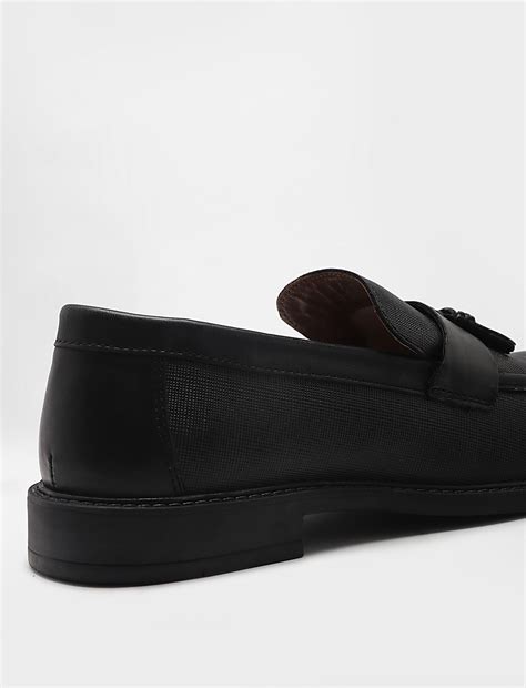 Buy Pure Leather Plain Slip-on Loafers at Marks & Spencer